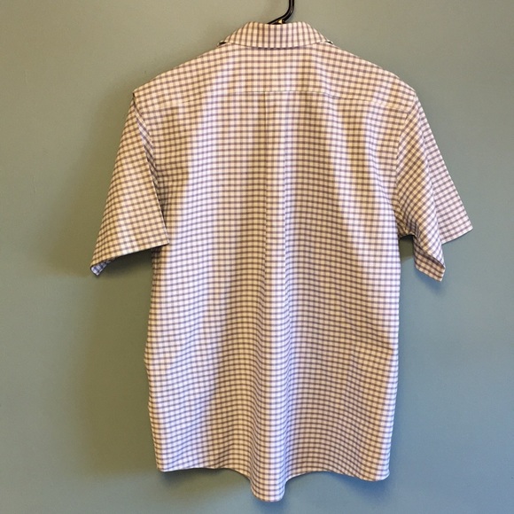 NWOT LL Bean Like New Plaid short Sleeve Button-down Shirt - Picture 2 of 7